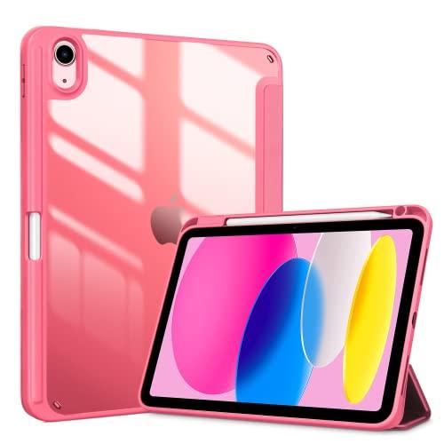 ProCase per iPad 10a Generazione Custodia 2022 [A2696 A2757 A2777], 10,9 Pollici Sottile Custodia Protettiva Leggera Smart Cover per iPad 10, Auto Sveglia/Sonno - Rosa