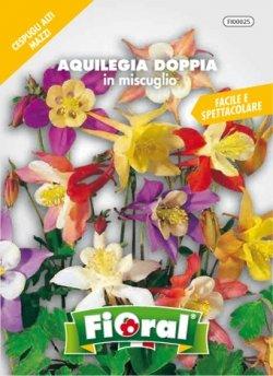 Sementi da fiore di qualità in bustina per uso amatoriale (AQUILEGIA DOPPIA IN MISCUGLIO)