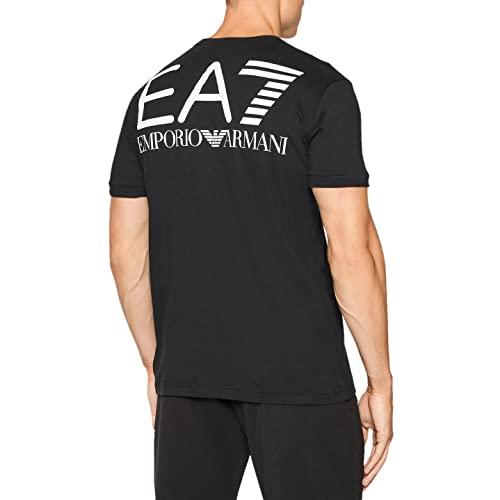 Emporio Armani Maglietta T-Shirt Uomo EA7 6KPT51 PJCPZ, Manica Corta, Girocollo (M, Nero)