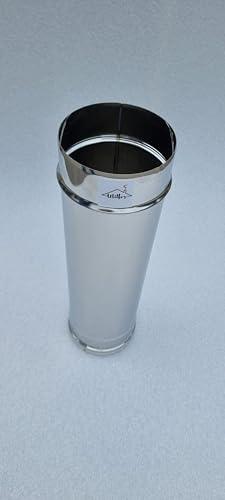 UTILFER Tubo Acciaio Inox 304 AISI 0.5mm x 50 Cm - Diametro Mm 160