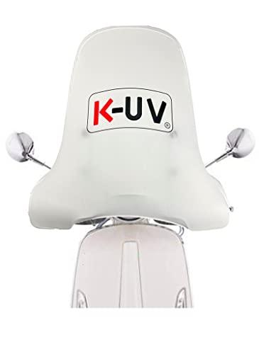 K-UV® Copri Parabrezza Universale per Scooter e Moto. (Bianco)