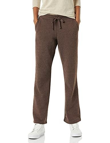 Amazon Essentials Pantaloni Tuta Da Donna A Gamba Dritta Con Coulisse, In Pile (Disponibili In Taglie Forti) Donna, Cioccolato, L