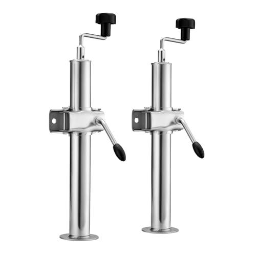 XPOtool Supporto per rimorchio 2 Pezzi Altezza Regolabile 510-760mm con 2 Morsetti Ø48mm