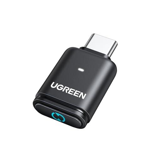 UGREEN USB C Trasmettitore Bluetooth 5.3 Adattatore Audio aptX AD HQ Adaptive HD Bassa Latenza Type C per Switch 2/Switch PS4 PS5 Pro Console di Gioco PC Mac Plug Play