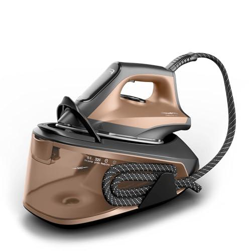 Rowenta Force Pro 300, Ferro da Stiro con Caldaia, Alta Pressione 6.1 Bar, Generatore di Vapore 360 g/min, -25% di Consumo Energetico in Modalità Eco, Funzione Verticale, 2400W, Terracotta, VR5432
