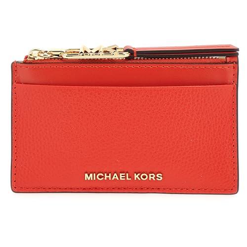 Michael Kors 32H3G8ED1L-847 SM ZIP CARD CASE Donna BURNT SIENNA Taglia TU