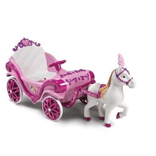 Huffy Cavallo e carrozza Disney Princess Royal - Auto elettrica, rosa, età 3+