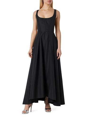 Pinko Champagne Abito Taffeta Vestito da Sera, Z99_Nero Limousine, 42 Donna