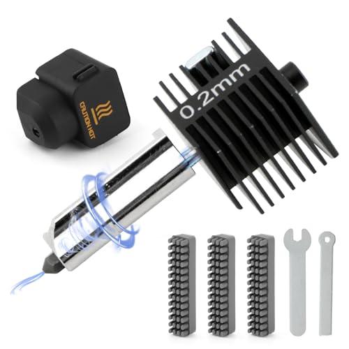 TGHongKy 3D 0.2mm Printer Hotend per Bambu Lab A1 Mini Hot End per Lab A1 Mini Stampa con 3X Spazzola per la Pulizia YY
