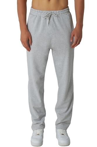ROSS CAMP Pantaloni da Jogging da Uomo - Pantaloni Sportivi da Uomo Lunghi in Cotone, Pantaloni da Allenamento per Il Tempo Libero, Jogger da Viaggio Moderni (Grigio, M)