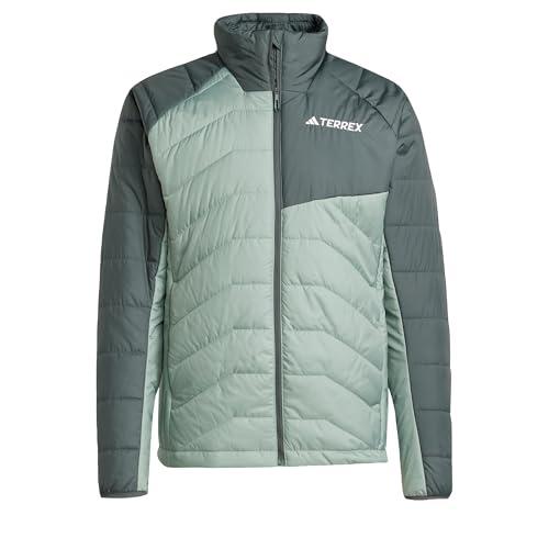 adidas Uomo Terrex Multi Synthetic Insulated Jacket, Silver Green/Legend Ivy, S