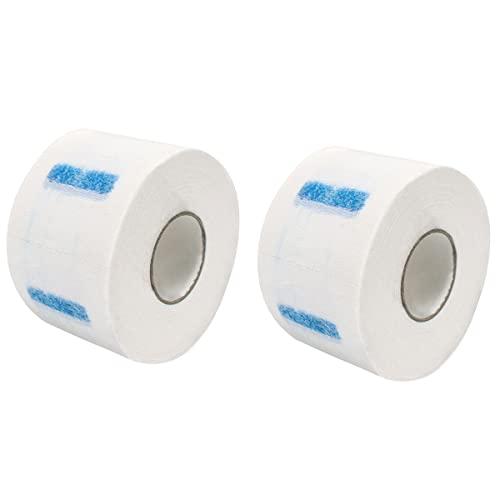 VASANA 2 rotoli di strisce usa e getta per il collo del barbiere fascia elastica per il collo di carta per il taglio dei capelli, barbiere, salone, increspature, nastro per fazzoletti da parrucchiere