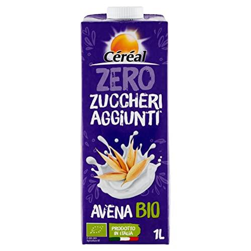 Céréal Avena Drink Bio Bevanda Vegetale senza Lattosio, senza Zuccheri Aggiunti, Agricoltura Biologica Italiana, 1 Lt