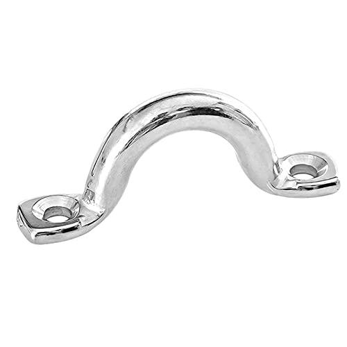 9Tong Soffitto Ponte Pad Eye Inox Braca Parete Piastre Occhielli Canoa Gancio Metallo Cinghie Ocschiello Kayak Ponticello SUS316 6mm 6Pezzi