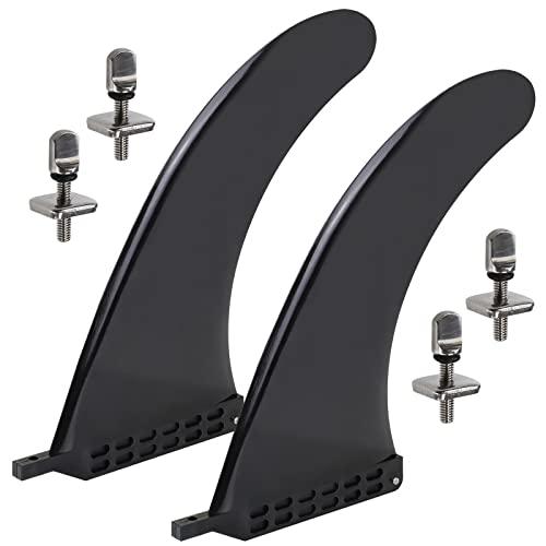 ALPIDEX Pinna SUP/Surf Universale 9 ' Pinne Tavola Surf Universale Rimovibile Accessori Ricambio Tavola Lunga Pinna Centrale Central Fin Mid Fin Long Paddling Board, Modello:2 Pezzi Pinna da Surf