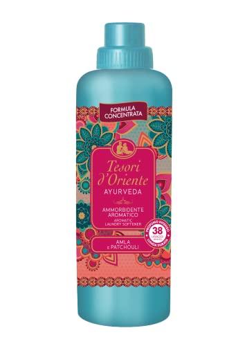 Tesori d'Oriente - Ammorbidente Lavatrice Concentrato Ayurveda, dalle Note di Amla e Patchouli, Fino a 38 Lavaggi, con Preziose Microcapsule Per Capi Morbidi e Profumati, 760 ml