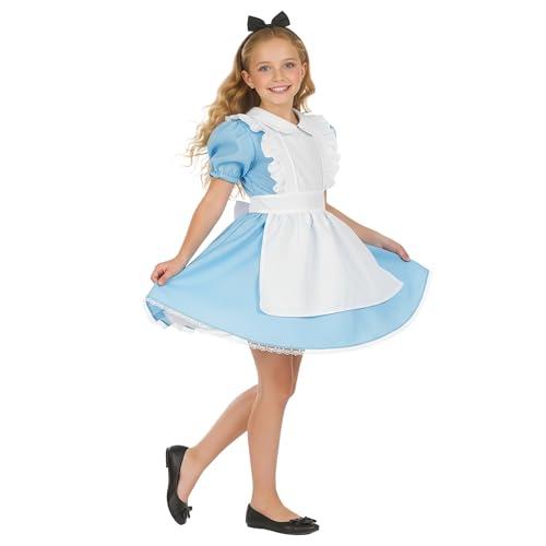 Fun Shack Costume Alice Bambina, Vestito Alice Bambina, Vestito Di Alice Meraviglie Bambina, Alice Nel Paese Costume Bambina, Abito Alice Bambina, Alice Costume Bambina, Costume Wonderland