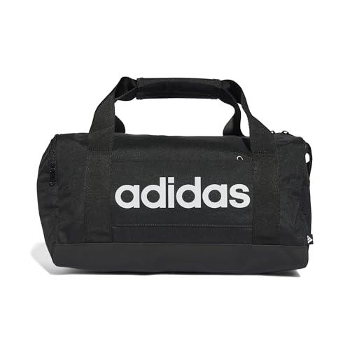 adidas Essentials Linear Duffel Bag, Borsone Unisex-Adulto, Black/Black/White, XS