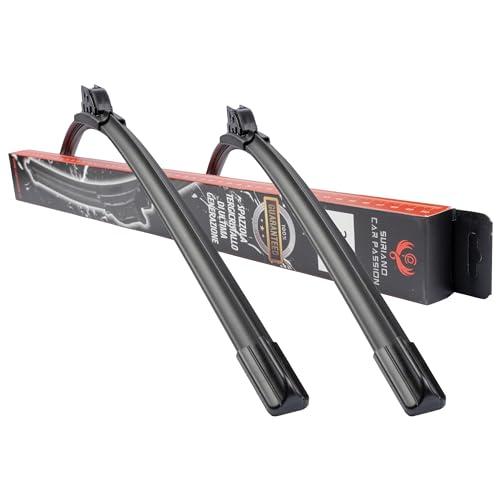 Coppia Spazzole Tergicristallo Compatibili con FIAT TIPO 4P 5P SW DAL 2015 IN POI 65 40 cm Tergicristalli per Parabrezza Anteriore Aero Flat Nuove