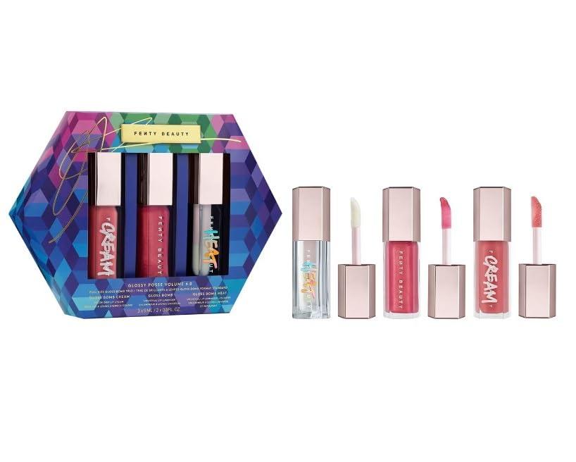 Fenty Glossy Posse Volume 6.0 Full-size Gloss Bomb Trio – Lip Gloss Set