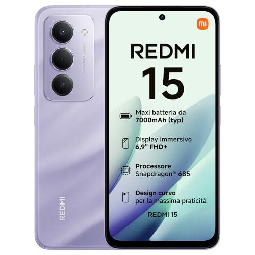 XIAOMI Redmi 15, Smartphone 8+256GB, DotDisplay FHD+ 144Hz da 6,9