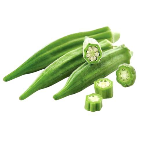 Semi di Okra, Abelmoschus esculentus, Gombo, Kiabo, Confezione da 50 Semi, Verdura Ricca di Vitamine e Minerali