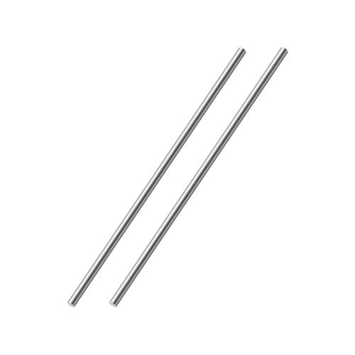 OFFCUP 6mm*150mm Aste Rotonde in Acciaio Inox, 2pz 304 Acciaio Inox Solido Rotondo Asta, Tondino Barre in Metallo Solido, per Fai da Te Soggetti