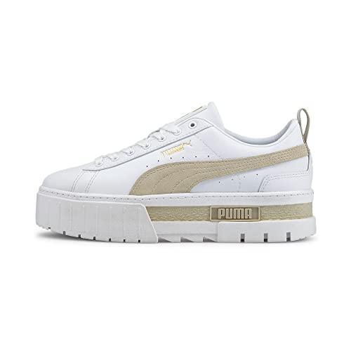 Puma Mayze Lth Wn's, Scarpe Da Ginnastica Donna, Multicolore White Peyote, 38 EU