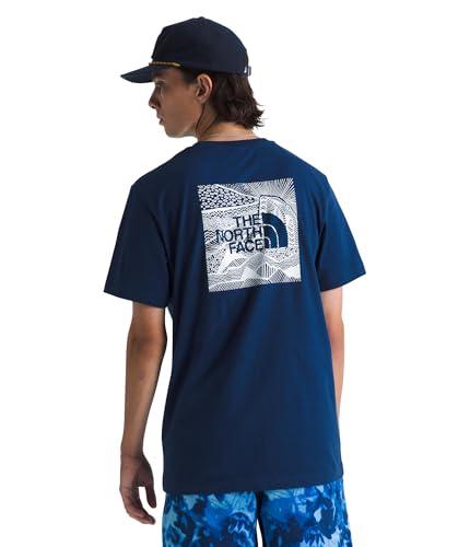 THE NORTH FACE NF0A87NVD1R M S/S Box NSE Celebration Tee T-Shirt Uomo Estate Blue Taglia L
