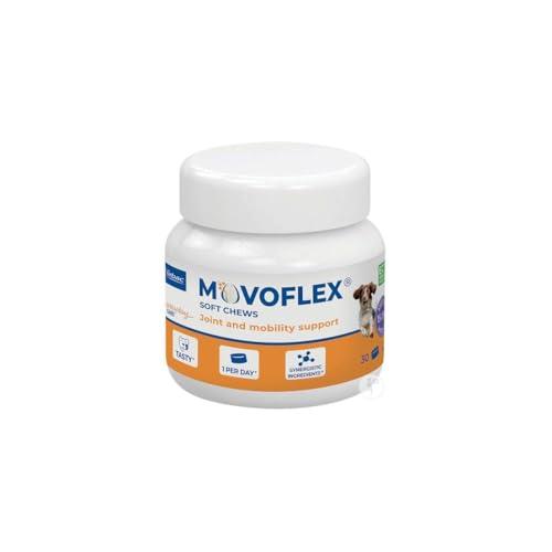Movoflex Soft Chews | 30 pezzi | Per cani da 15 kg a 35 kg | Alimento complementare per la salute delle articolazioni | Per mantenere le strutture articolari | Con acido ialuronico