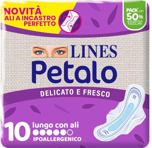 Lines Assorbenti Petalo Ultra Lungo Ali, 10 Pezzi