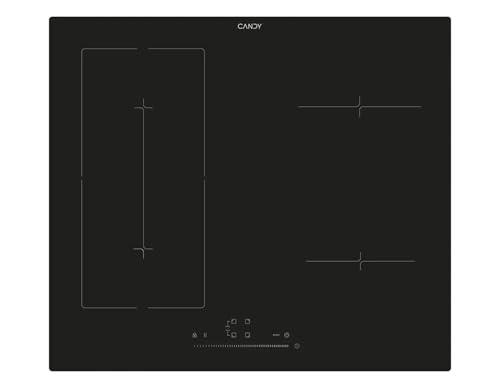 CIES64MCA - Piano cottura induzuine 4 fuochi, 60 cm, Vetroceramica, colore Nero