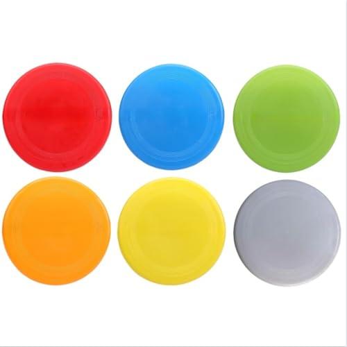 6 frisbee sportivo, frisbee antiscivolo in morbido silicone, giocattoli da spiaggia giochi all'aperto, adatto per bambini dai 3 ai 12 anni, sport all'aria aperta genitore-figlio lancio e cattura