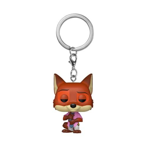 Funko Pop! Keychain: Zootopia 2 - Nick Wilde - Mini Figura in Vinile da Collezione Novità Portachiavi - Riempitivi per Calze - Merchandising Ufficiale - Cartoon/Animation Fans - Minifigure