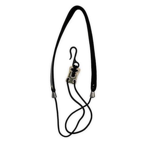 Soundman SNG-8 Cintura Deluxe per Clarinetto - Comoda Cinghia in Pelle Regolabile in Altezza con Gancio Stabile per Tutti i Tipi