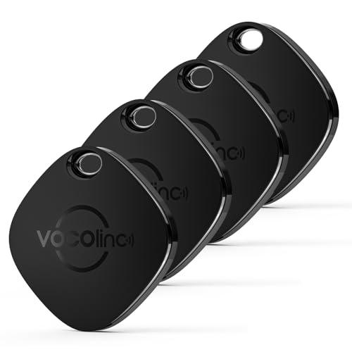 VOCOlinc Air Tag 4 Pezzi, Smart Tracker Localizzatore Funziona con Apple Dov'è App (solo iOS, NON per Android), Bluetooth Trova Oggetti per Chiavi/Bagagli/Valigie/Portafogli, Impermeabile IP65