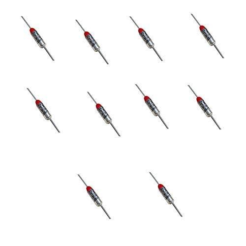 HeyNana 10 pezzi di fusibile termico TF157 Series 157 gradi 250 V 10A