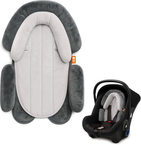 Baby Uma 2-in-1 Riduttore Ovetto Universale Neonato & Bebè (0-12 Mesi) - Riduttore Seggiolino Auto Ultra-morbido - Riduttore Passeggino & Supporto Testa Lavabile in Lavatrice