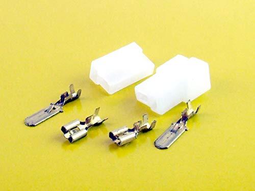 POPESQ® 1 pz. x Kit Connettore faston 6.3mm 2 vie con Contenitore #A430