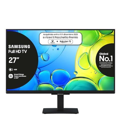 Samsung Smart TV 27'' UE27F6000FUXZT FHD, Hyper Real Processor, HDR & Pur Color, Smart Experience, OTS Lite & Adaptive Sound, SlimLook Design, 2025