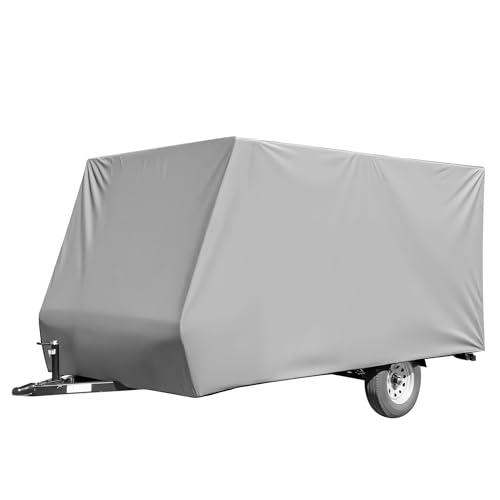 Wiltec Telo di protezione per roulotte Taglia L 580x225x220 cm Copertura per roulotte Telo copri caravan