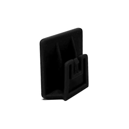 4R Quattroerre.it 1732B Clip per Telepedaggio Sistema di Fissaggio Removibile, 3 x 3 cm, Nero