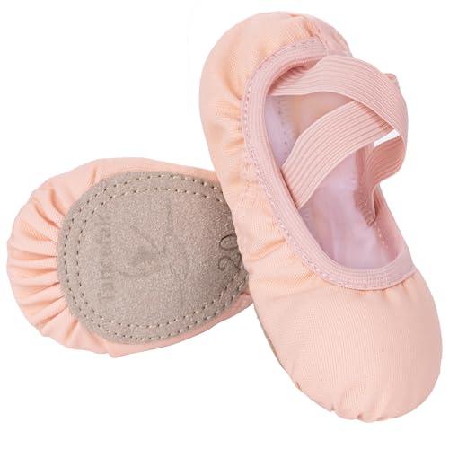 Tancefair Scarpe Danza Classica Tela Scarpette Ballo Mezze Punte Scarpette da Danza Ginnastica Ballo Pantofole per Bambina Ragazze Donne Adulto (Scegli Una Dimensione più Grande)