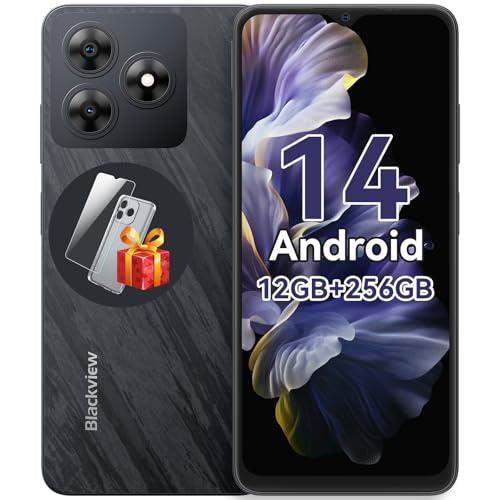 Blackview Android 14 Smartphone Gemini AI, 256GB+12GB 2TB TF,6,56