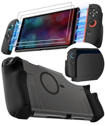 iVoler 5-in-1 Custodia Magnetica per Nintendo Switch 2 (2025), Completamente DOCKABLE, Split-Design, FULL PROTECTION in TPU Ergonomico Antigraffio & Pellicola Vetro Temperato