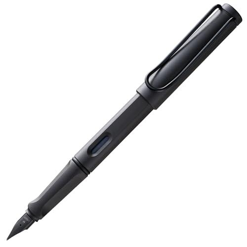 Lamy safari umbra - Stilografica con impugnatura ergonomica e pennino in acciaio nero misura M - ideale per qualsiasi scrittura e calligrafia - cartuccia T 10 blue inclusa - destrimani