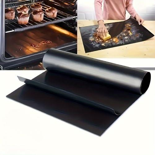 Confezione da 2 fodere antiaderenti per forno: senza BPA e PFOA, ideali per forni elettrici, fornelli a gas, microonde, griglie a carbone e a gas