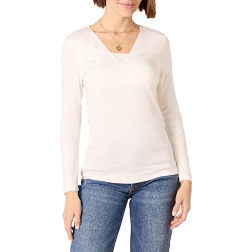 Amazon Essentials Top Premaman con Scollo a V per L'Allattamento Donna, Avorio, M