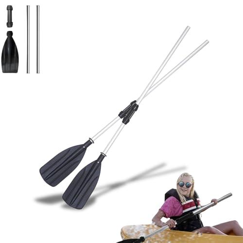 Hominas Kayak Paddle 2 pezzi in lega di alluminio doppia pagaia regolabile kayak canoa canoa canoa canadese barca a remi