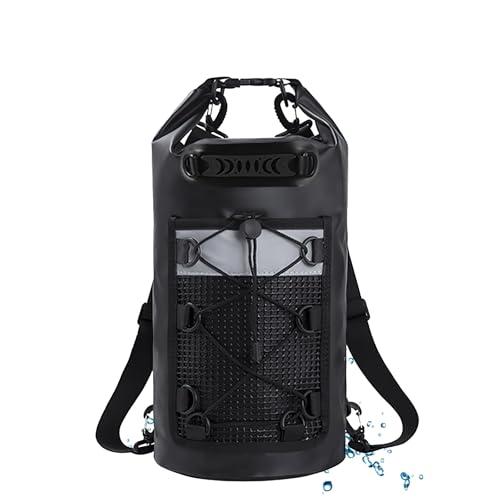SciFiVisi Borsa Impermeabile, 20L Zaino Impermeabile Dry Bag con Doppia Tracolla, Sacca Impermeabile Mare per Nuoto Kayak Canottaggio Pesca Viaggiare in Bicicletta Spiaggia